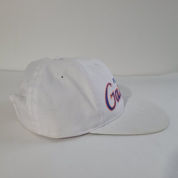 Vintage 90s Florida Gators Script Specialties White Snapback Hat/Cap - Picture 3 of 8